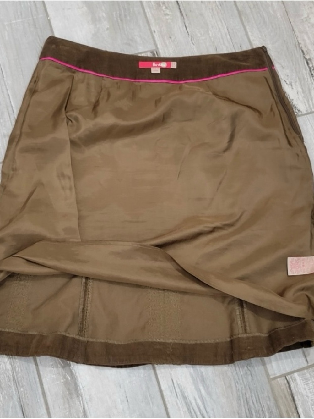 BODEN Embroidered Corduroy A-Line Skirt - Picture 9 of 12